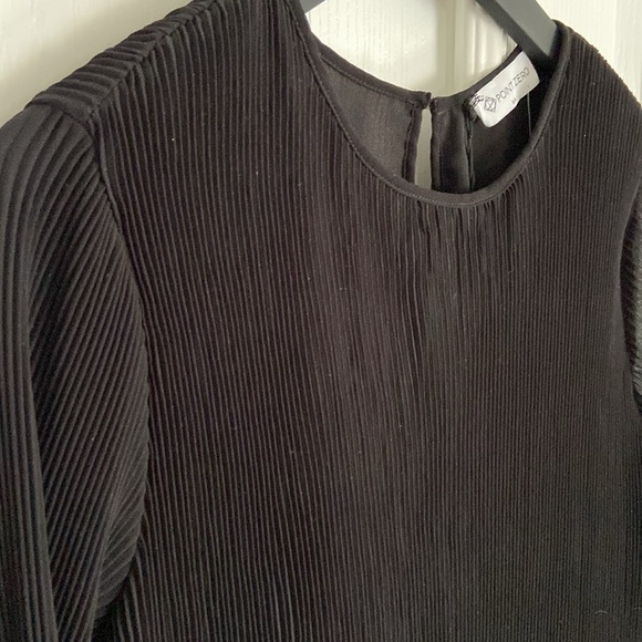 🆕 Point Zero Balloon-Sleeve Pleated Mini Dress - Picture 4 of 12